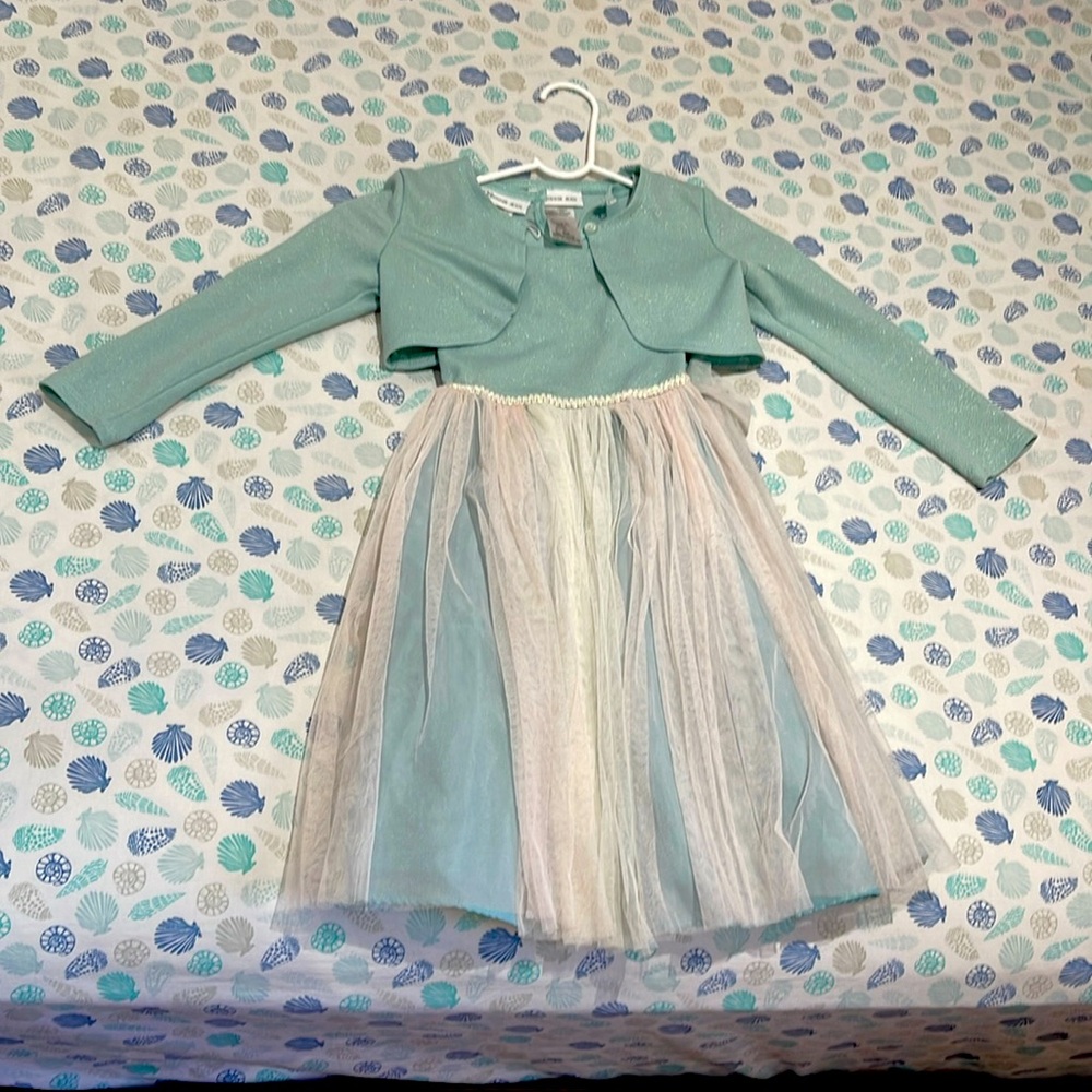 Bonne Jean Teal color Frock 2 piece dress